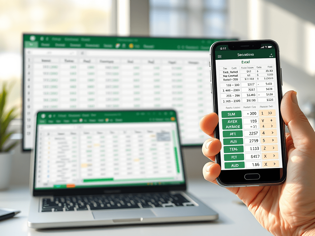 Master Simple Calculations in Excel: Desktop and Mobile